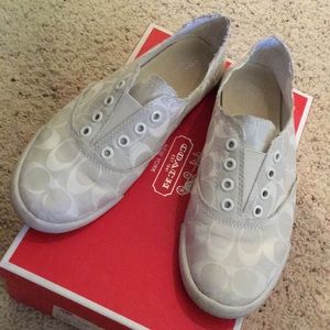 White Coach Flat Shoes
